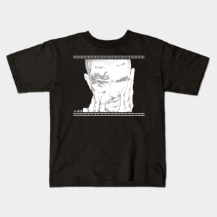 lil peep // white retro Kids T-Shirt